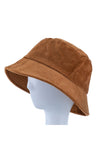 Solid Color Corduroy Bucket Hat
